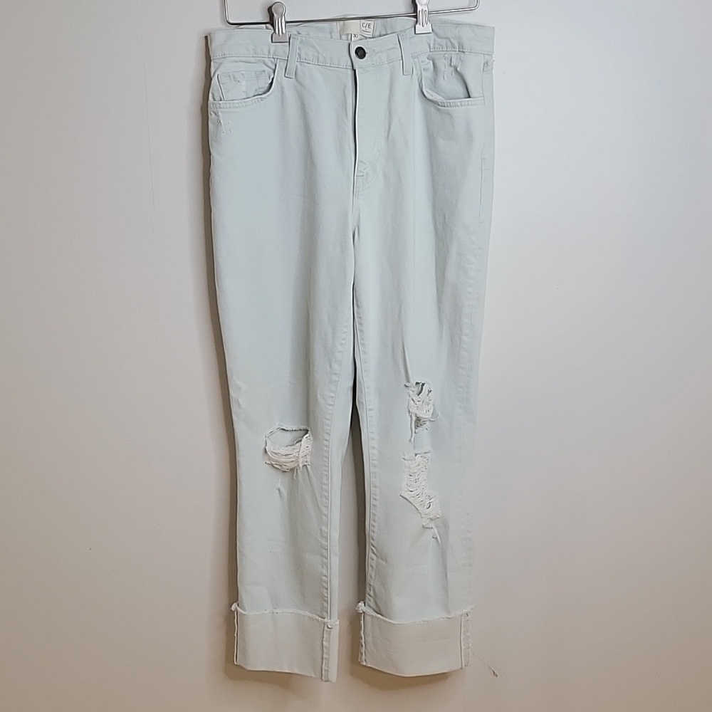 Current/Elliott Cuffed Boyfriend Jean Size 30 - Picture 7 of 10